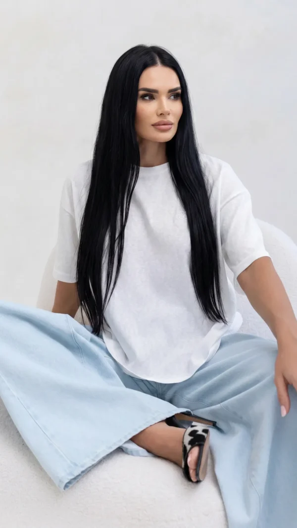 T-shirt Damski Alisea Oversize Biały