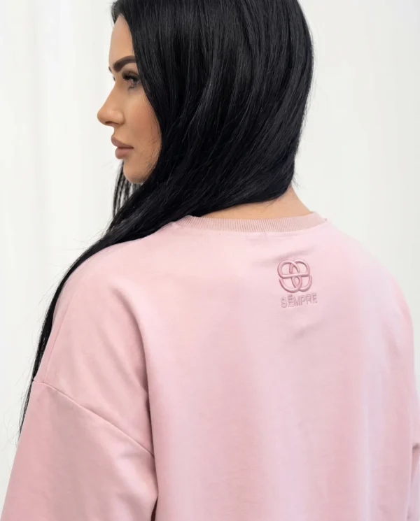 T-shirt Damski Liora Oversize Brudny Róż