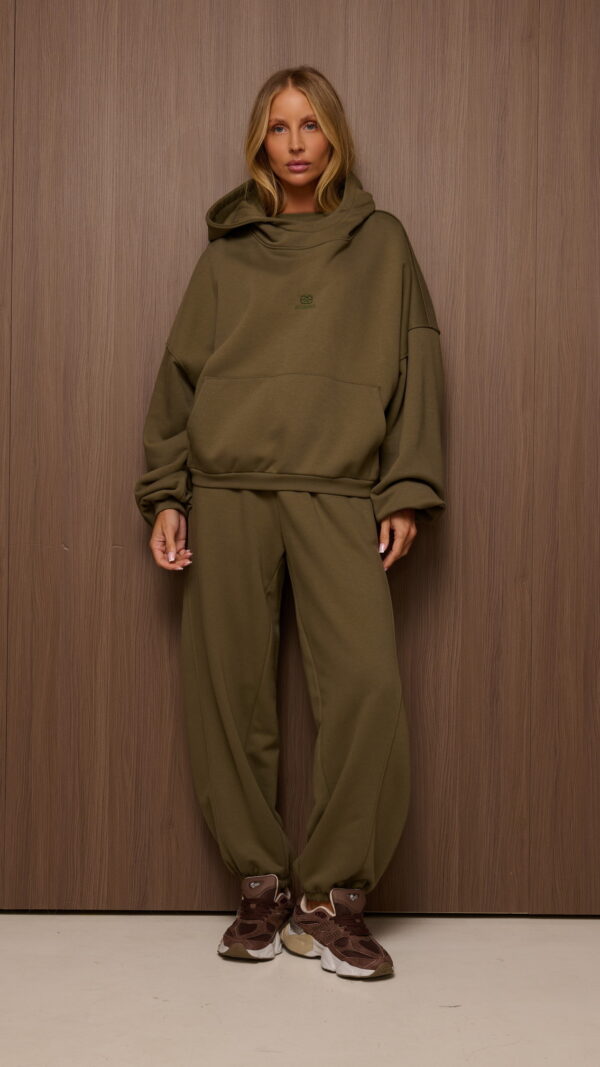 Dres damski bawełniany oversize RÉVAN khaki