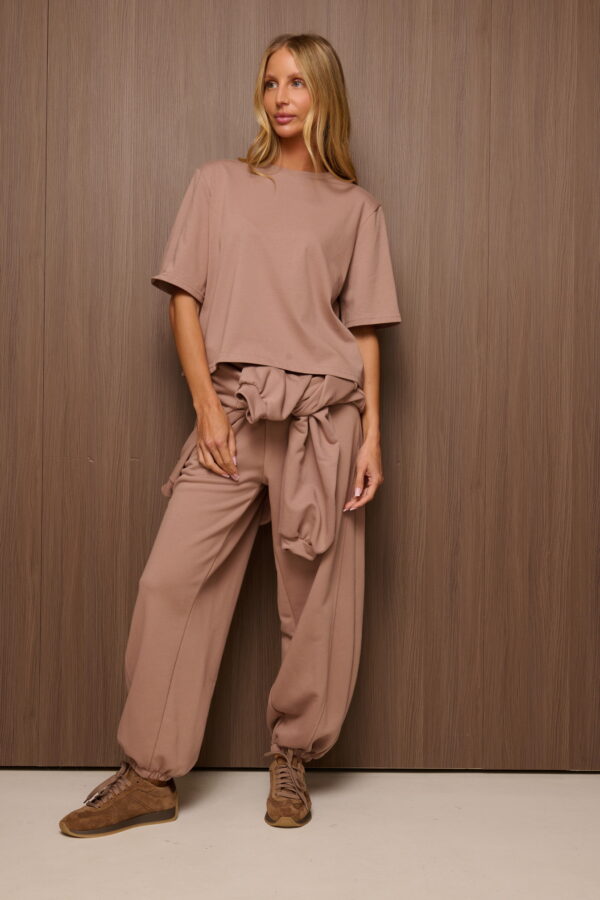 T-shirt Damski Arvia Cropped cappuccino