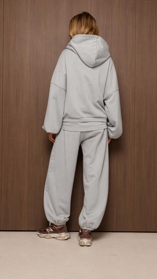 Dres damski bawełniany oversize RÉVAN szary