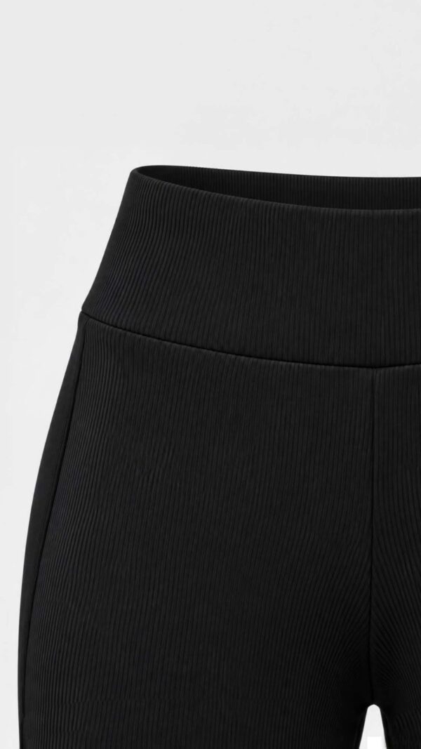 Legginsy prążkowane SCULPT czarne