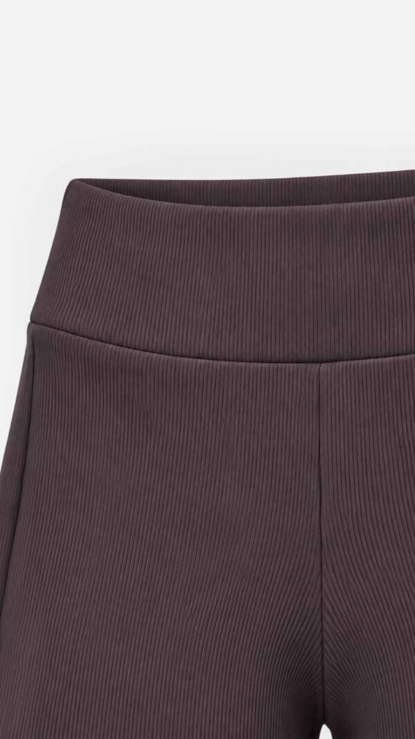 Legginsy prążkowane SCULPT czekoladowe