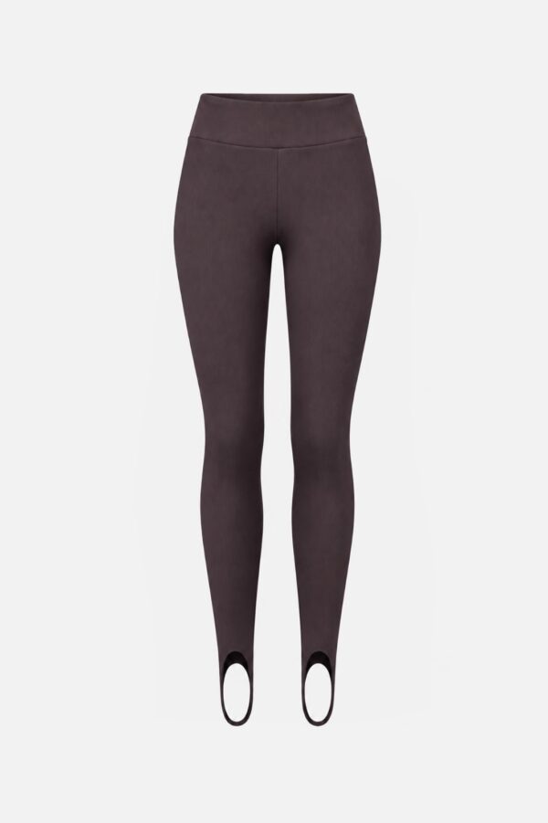 Legginsy prążkowane SCULPT czekoladowe