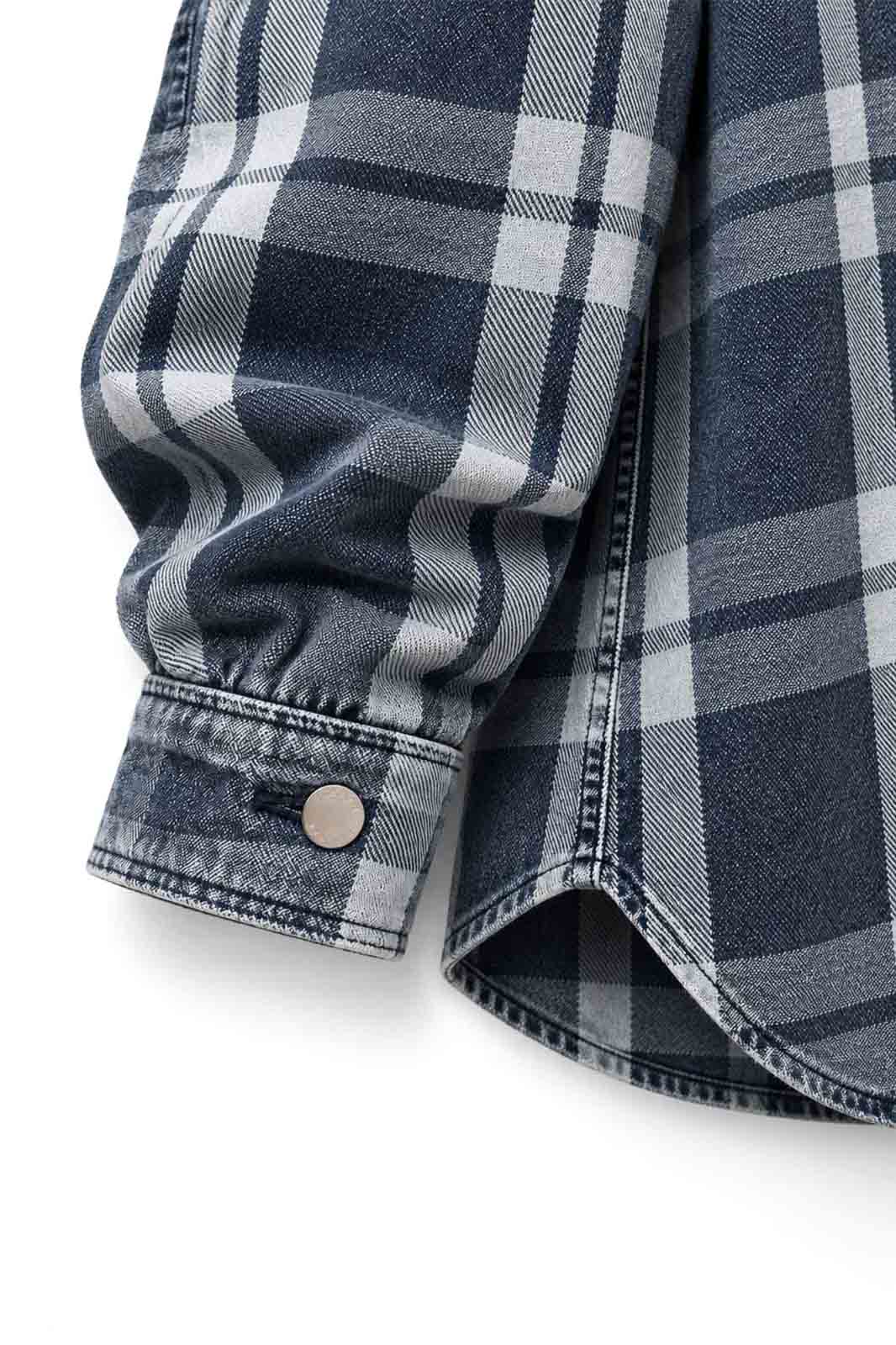 Niebieska koszula jeansowa oversize DENVER ze 100% bawełny